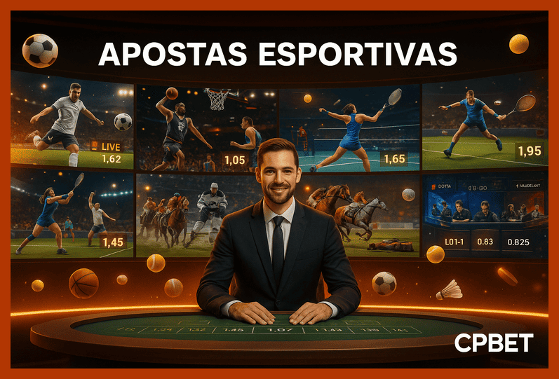 Aposte em apostas esportivas no cassino online CPBET